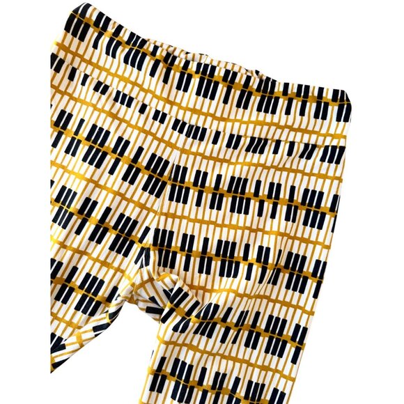 LuLaRoe Womens Leggings Size L XL Musical Piano Key Stretch Comfort Fit - Picture 3 of 10
